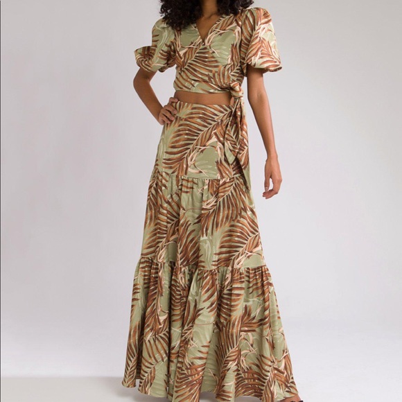 PatBo palmeira skirt